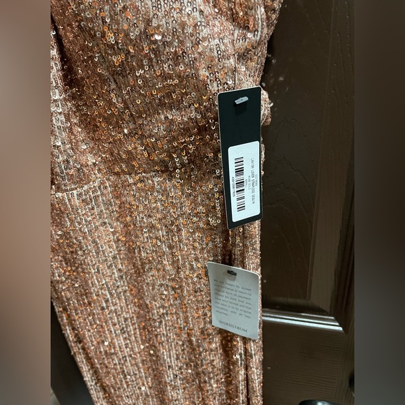 - Lulu’s small rose gold strapless sequin dress - Picture 5 of 8